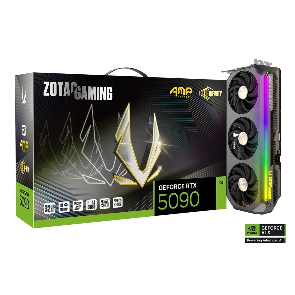 ZOTAC GAMING GeForce RTX 5090 AMP Extreme INFINITY 32GB DDR7 Graphics Card