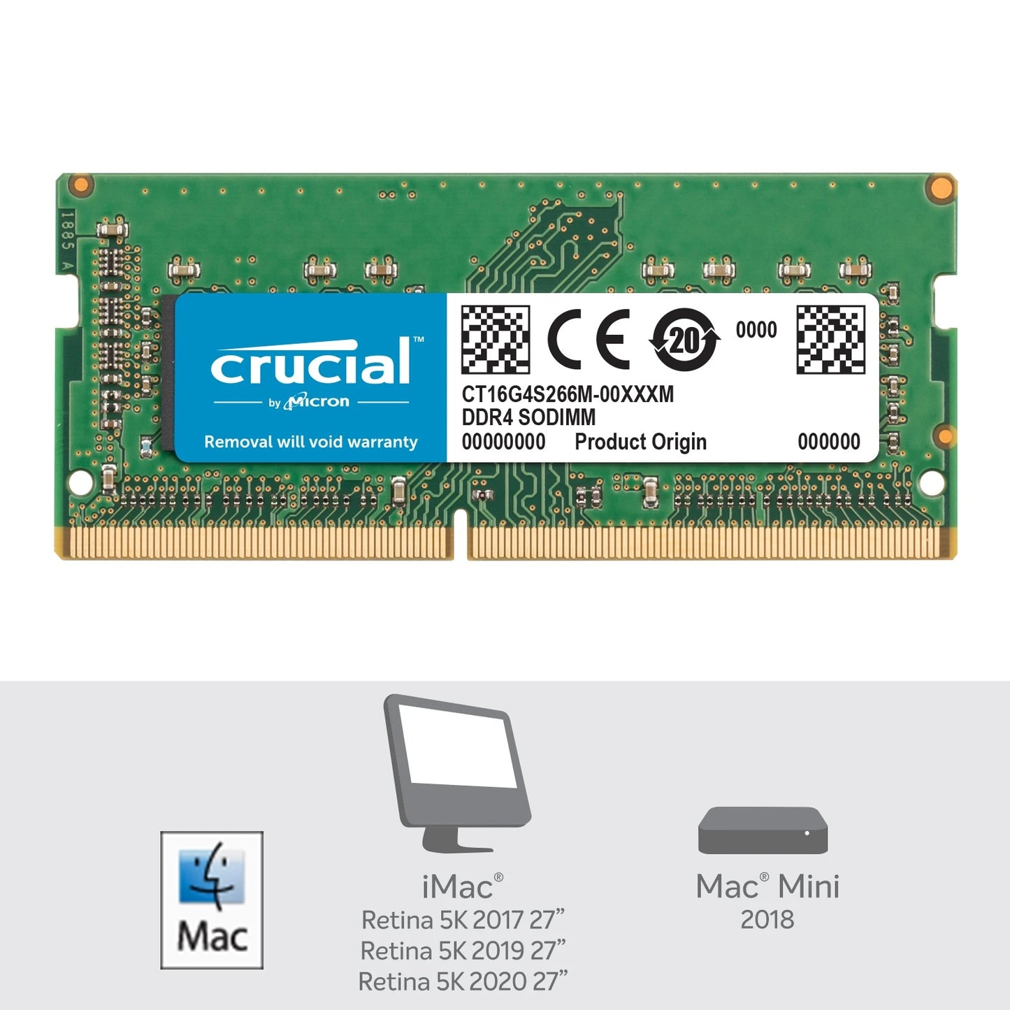 Crucial 16GB DDR4-2666 SODIMM CL19 Laptop Memory