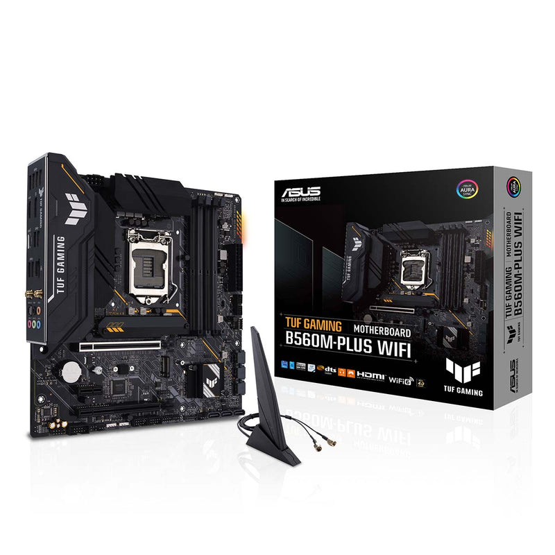 ASUS TUF Gaming B560M-Plus WiFi LGA 1200 mATX Motherboard with Thunderbolt 4 and AI Noise Cancellation