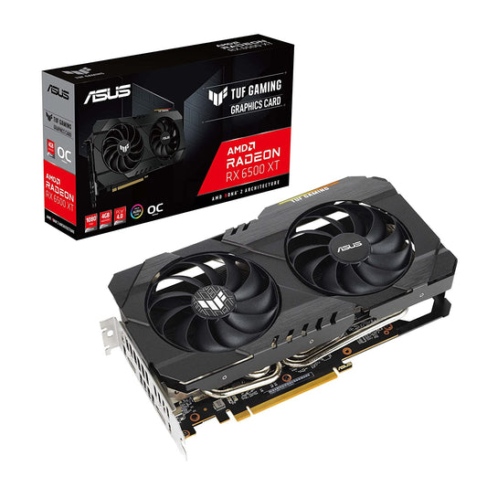 ASUS TUF Gaming Radeon RX 6500 XT OC Edition 4GB GDDR6 64-Bit Graphics Card
