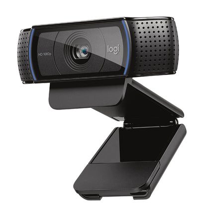 Logitech C920 1080P HD Webcam with Auto Low Light Correction Built-in Dual Stereo Mic and Face Tracking