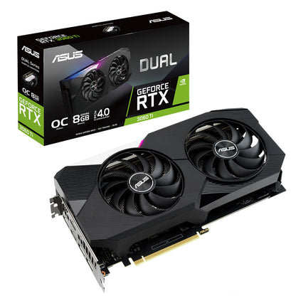 ASUS Dual RTX 3060 Ti OC LHR V2 Edition 8GB GDDR6 256-Bit Graphics card with DLSS AI Rendering