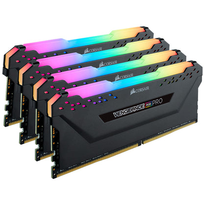 Corsair Vengeance RGB Pro 64GB (4x16GB) DDR4 RAM 3000MHz Desktop Memory
