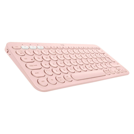 Logitech K380 Bluetooth Wireless Multi-Device Rose Keyboard with Up to 3 Devices Connectivity and 2 Year Battery Life