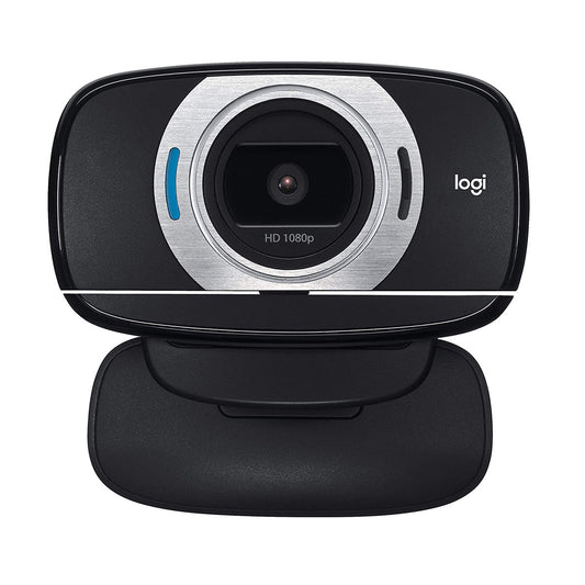 Logitech C615 पोर्टेबल 1080P HD वेबकैम ऑटोफोकस बिल्ट-इन माइक और 360° स्विवेल डिज़ाइन के साथ