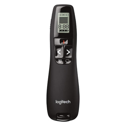 Logitech Wireless Presenter R800 with Battery Indicator Green Laser Pointer and LCD Display
