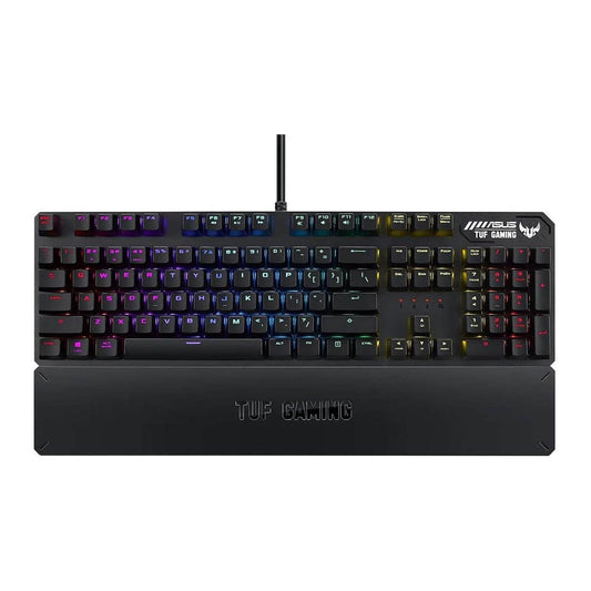 ASUS TUF GAMING K3 RGB मैकेनिकल कीबोर्ड डिटैचेबल रिस्ट रेस्ट और ऑन-बोर्ड मेमोरी के साथ