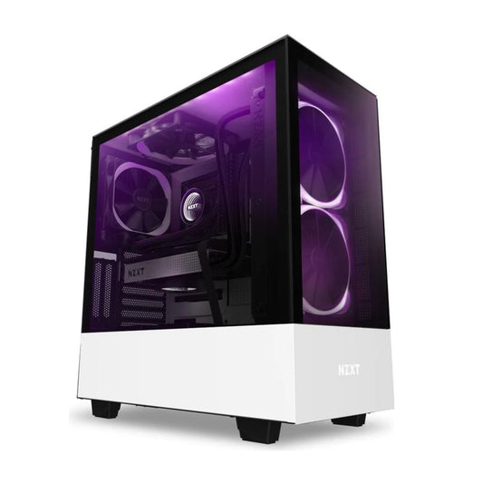 NZXT H510 Elite Premium Compact Mid-Tower Case Cabinet with Three 120mm Pre-Installed Fans