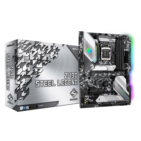 [RePacked] ASRock Z490 Steel Legend LGA1200 ATX Motherboard with PCIe 4.0 and Thunderbolt 3