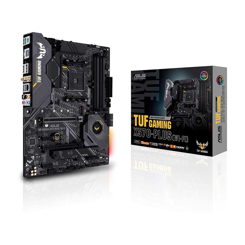 ASUS TUF Gaming X570-Plus (Wi-Fi) AMD AM4 ATX Motherboard with WiFi and PCIe 4.0  Dual M.2