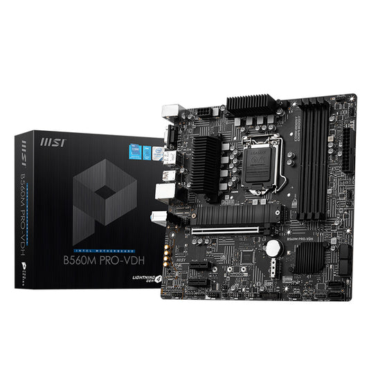 MSI B560M PRO-VDH LGA 1200 माइक्रो-ATX मदरबोर्ड Frozr AI कूलिंग PCIe 4.0 और USB 3.2 Gen2 के साथ