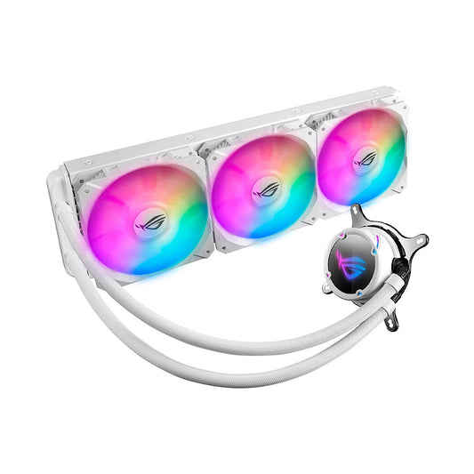 ASUS ROG STRIX LC 360 White Edition AIO 360mm Liquid Cooler with Triple 120mm PWM Fans