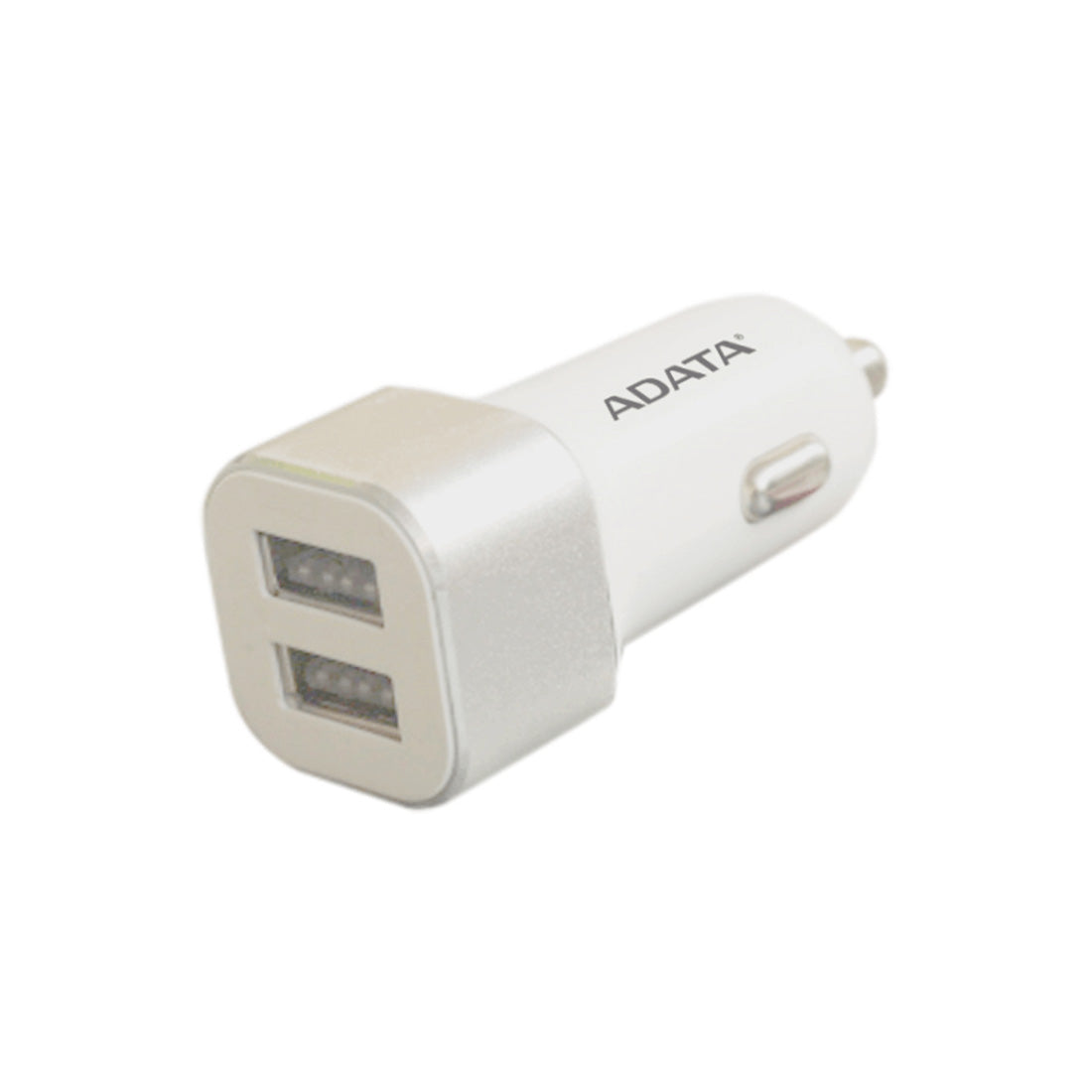 ADATA ADW-CC21 Dual USB Port 2.4A Car Charger with Over-Temperature Protection - White