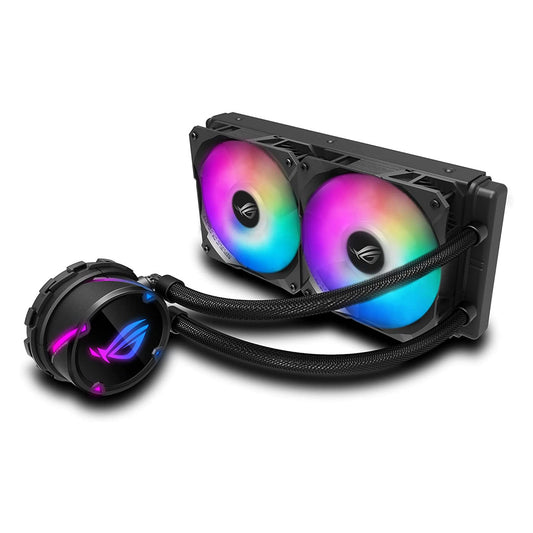 ASUS ROG STRIX LC 240 RGB AIO 240mm Liquid Cooler with Dual 120mm PWM Fans