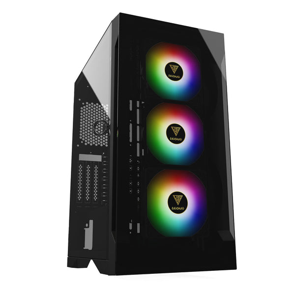 Gamdias TALOS E2 Elite ATX Mid-Tower RGB Gaming Cabinet with Triple 120mm ARGB Fan and Side Tempered Glass