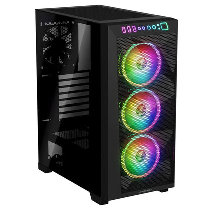 Gamdias ATHENA M1 Elite ATX RGB Mid-Tower Cabinet with Triple 120mm ARGB Pre-Installed Fans and Dust Filter