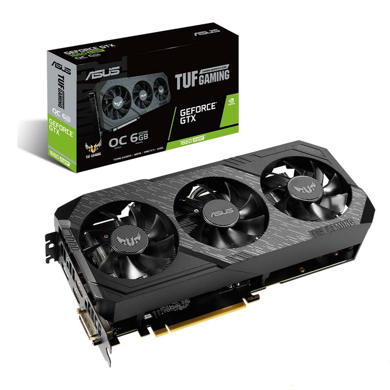 ASUS TUF Gaming X3 GeForce GTX 1660 Super OC Edition GDDR6 6GB 192-Bit Graphics Card