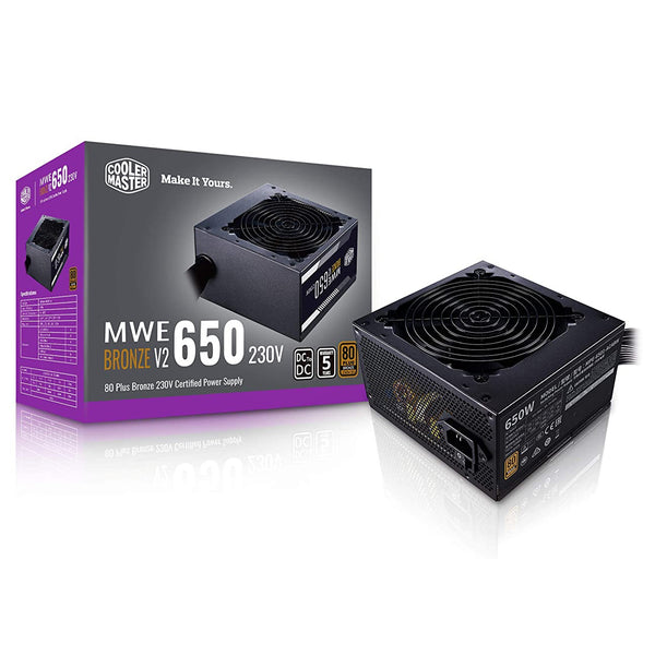 Cooler Master MWE 650 Bronze 80 Plus Bronze Certified Non-Modular Power Supply