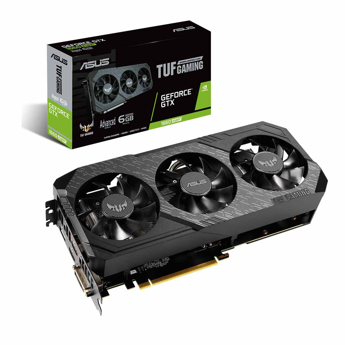 ASUS TUF गेमिंग X3 GeForce GTX 1660 सुपर एडवांस्ड एडिशन GDDR6 6GB 192-बिट ग्राफ़िक्स कार्ड