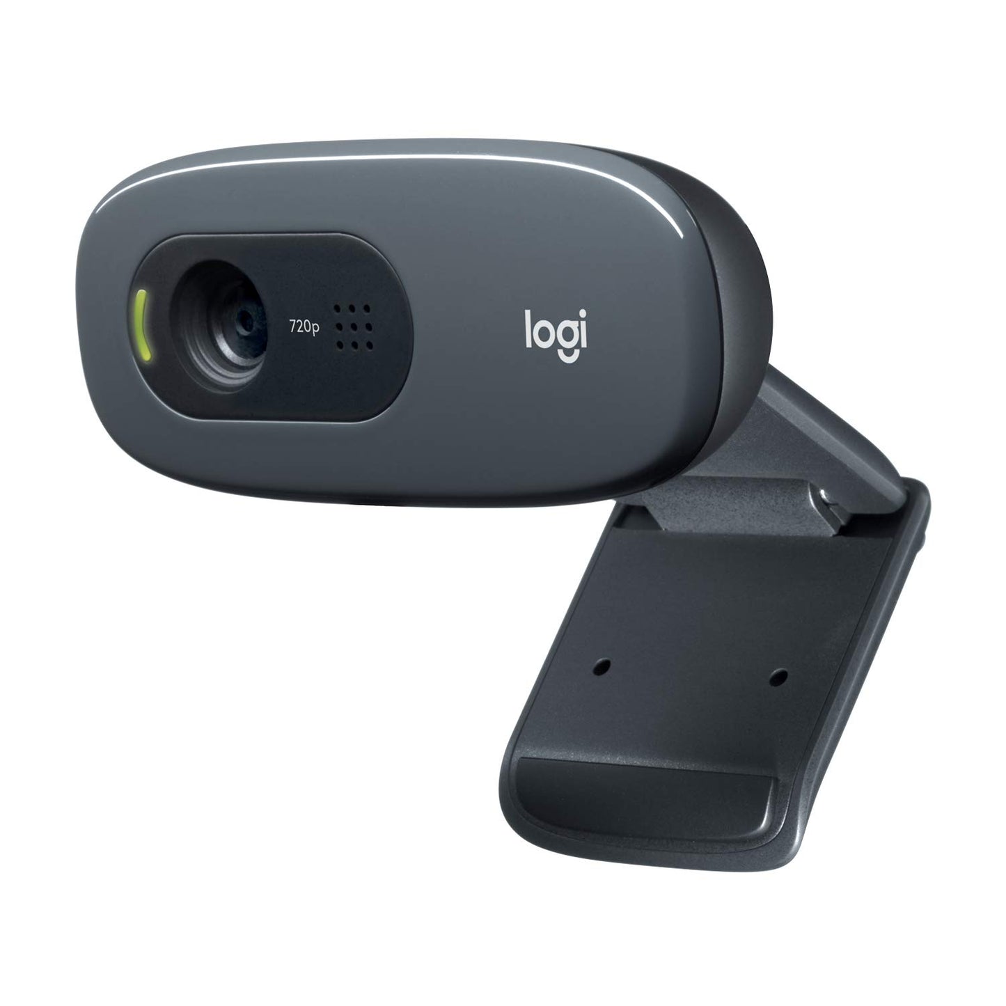 Logitech C270 720P HD वेबकैम बिल्ट-इन नॉइज़ रिड्यूसिंग माइक और ऑटो लाइट करेक्शन के साथ