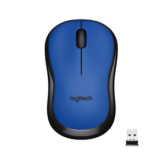 Logitech M221 Silent Wireless Optical Blue Mouse with 1000DPI and 2.4 GHz Technology