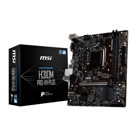 MSI H310M PRO-VH PLUS LGA 1151 M-ATX Motherboard with DDR4 Boost and USB 3.1