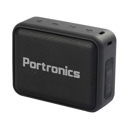 Portronics Dynamo पोर्टेबल ब्लूटूथ 5.0 स्पीकर FM USB कनेक्टिविटी और बिल्ट-इन माइक के साथ