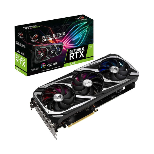 ASUS ROG STRIX NVIDIA GeForce RTX 3060 V2 LHR OC Edition 12GB GDDR6 192-Bit Graphics Card
