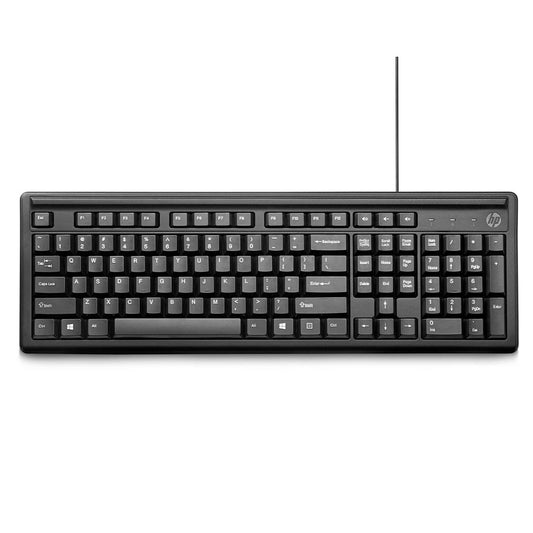 HP 100 Wired USB Desktop Keyboard with Height Adjustment