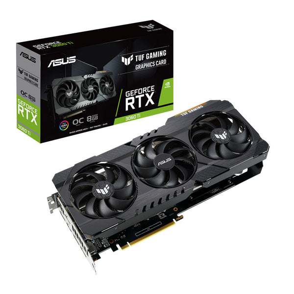 ASUS TUF Gaming GeForce RTX 3060 Ti V2 OC Edition Graphics Card GDDR6 8GB 256-Bit with DLSS AI Rendering