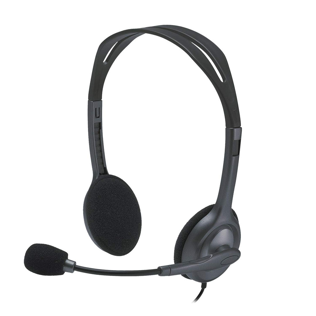Logitech H111 Wired Stereo 3.5mm Headset with 180° Rotating Microphone