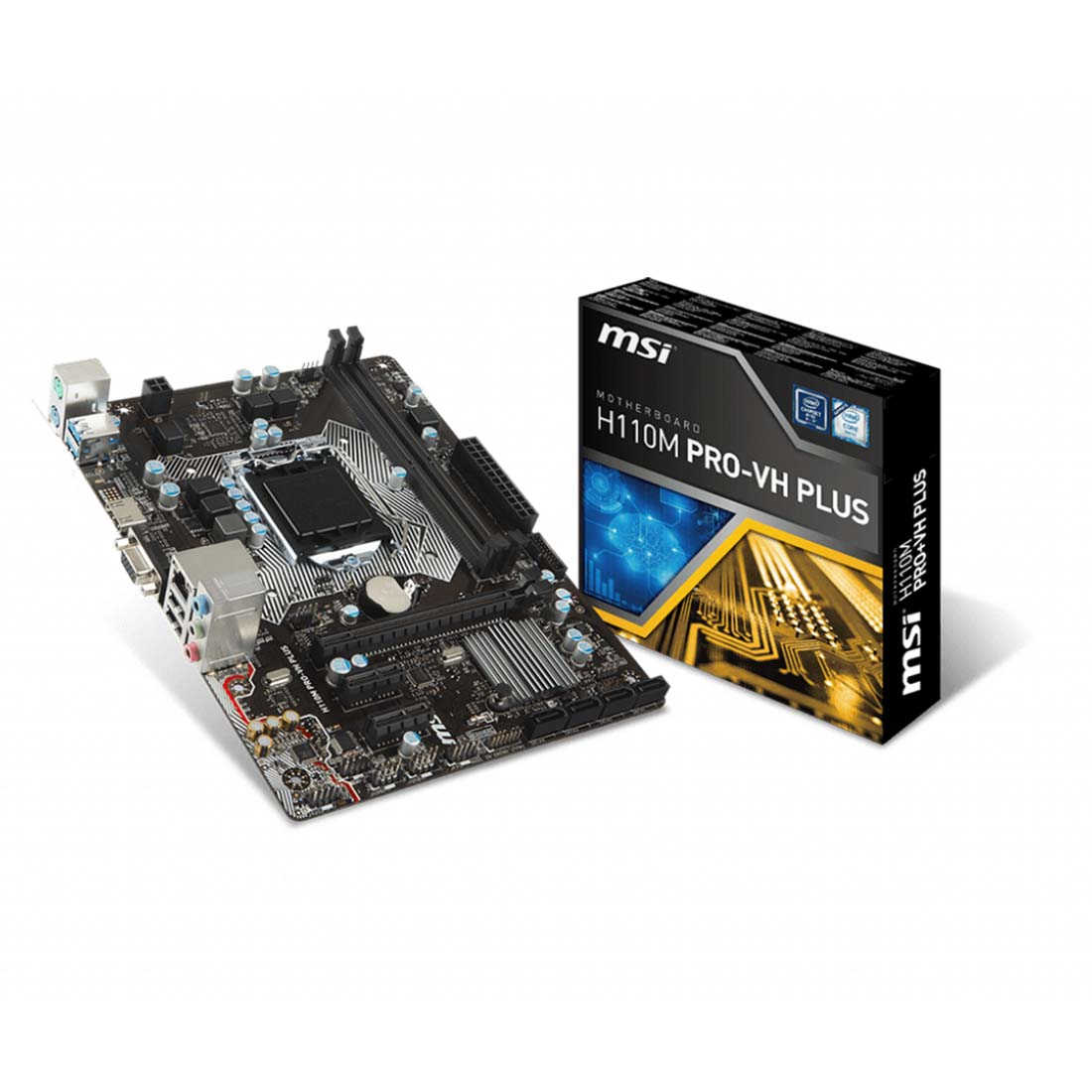 [RePacked] MSI H110M PRO-VH PLUS LGA 1151 M-ATX Motherboard with DDR4 Boost and USB 3.1