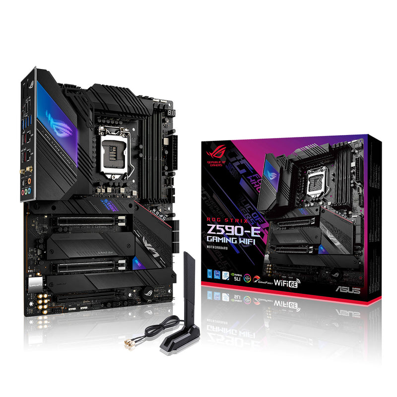 ASUS ROG STRIX Z590-E ATX LGA 1200 Gaming Motherboard with WiFi 6E and AI Intelligent Software
