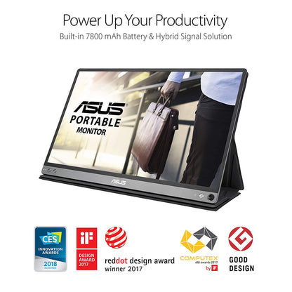 ASUS ZenScreen GO MB16AP 15.6-inch Full HD IPS USB-C Portable Monitor with ZenScreen Pen