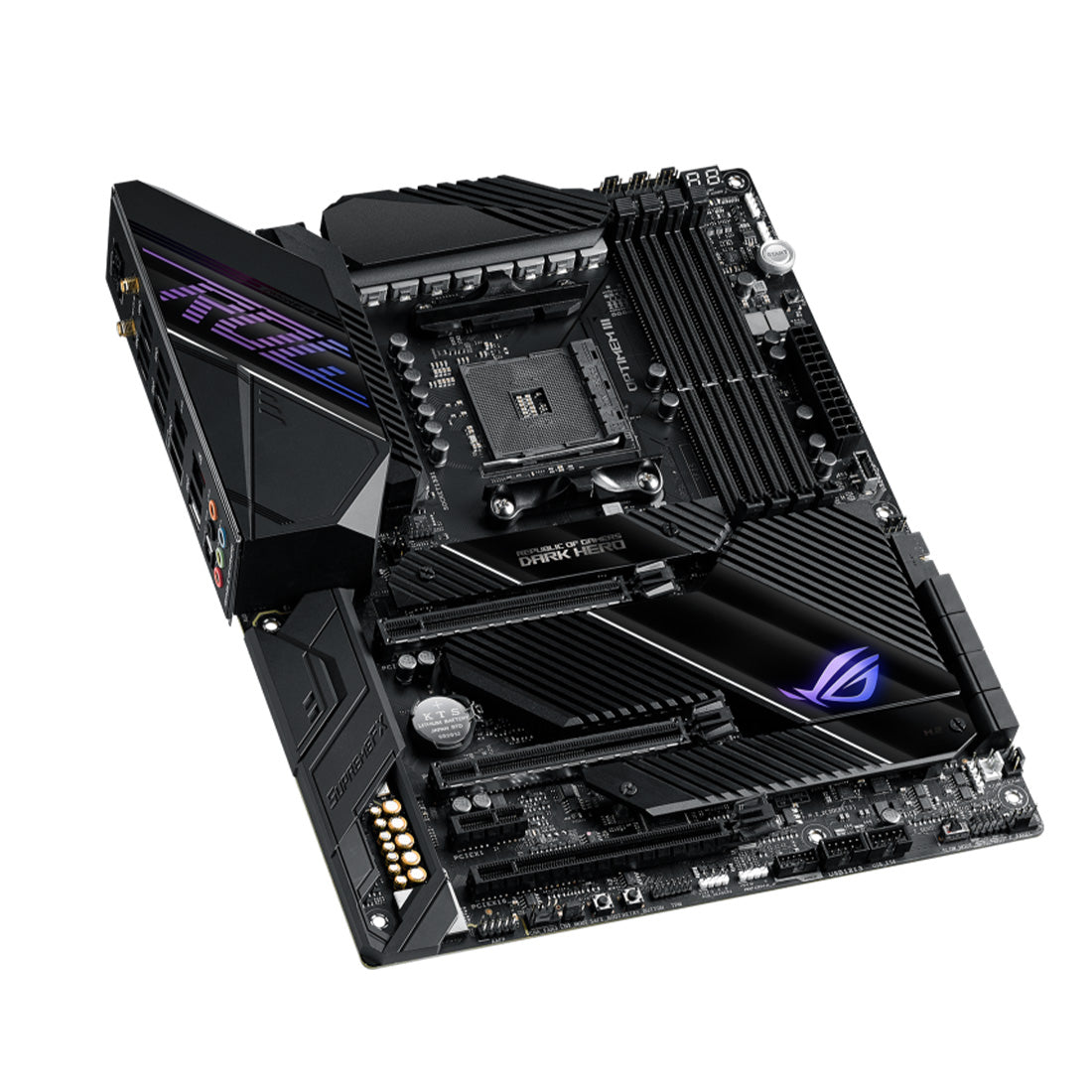 ASUS ROG CROSSHAIR VIII Dark Hero ATX AMD AM4 गेमिंग WIFI मदरबोर्ड PCIe 4.0 और डुअल M.2 के साथ