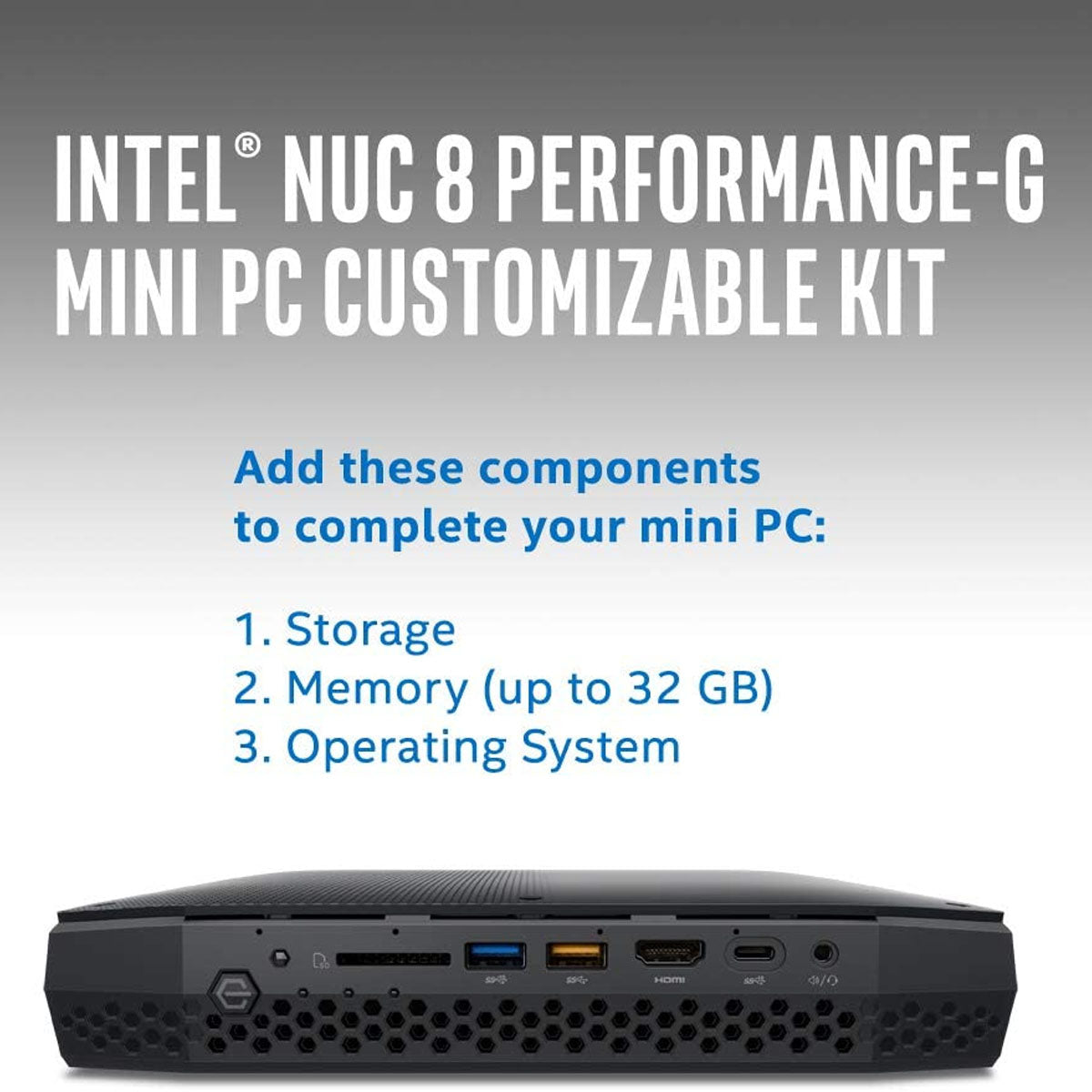 Intel Gaming NUC Kit NUC8i7HNK Core i7 Processor 4GB Radeon GPU ...