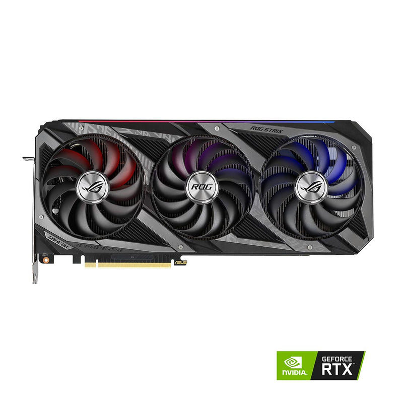 ASUS ROG STRIX NVIDIA GeForce RTX 3090 OC Edition Non LHR Graphics Card GDDR6X 24GB 384-Bit with DLSS AI Rendering