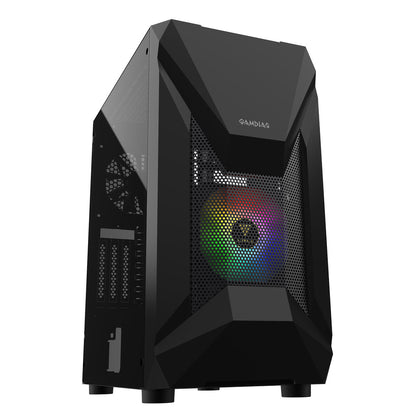 Gamdias ATHENA E1 Elite ATX Mid-Tower RGB Gaming Cabinet with 120mm ARGB Fan and Side Tempered Glass