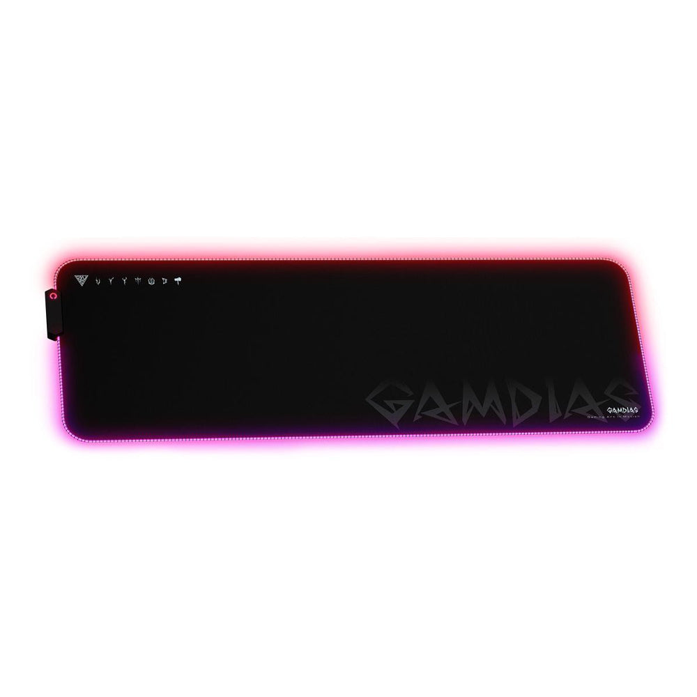 Gamdias NYX-P3 मल्टीकलर RGB गेमिंग माउसपैड 10 ARGB LED इफ़ेक्ट और नॉन-स्लिप रबर बेस के साथ