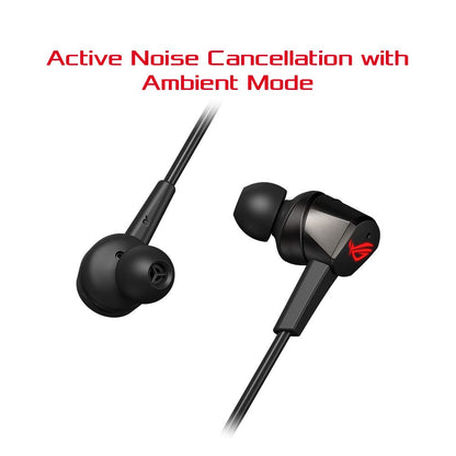 ASUS ROG Cetra In-Ear Wired USB-C Active Noise Cancelling Gaming  Headphone with LED lighting