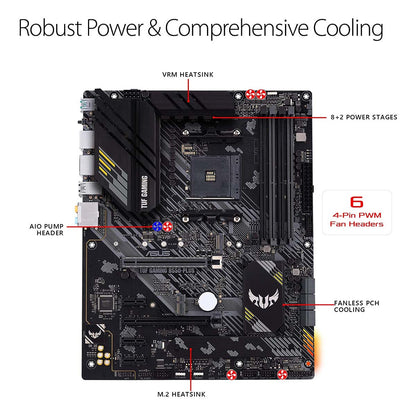 Asus B550 TUF गेमिंग B550-Plus AMD AM4 ATX गेमिंग मदरबोर्ड PCIe 4.0 और थंडरबोल्ट 3 के साथ