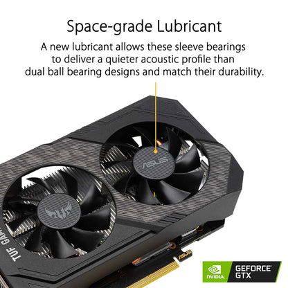 ASUS TUF Gaming GeForce GTX 1650 Super OC Edition GDDR6 4GB 128-Bit Graphics Card