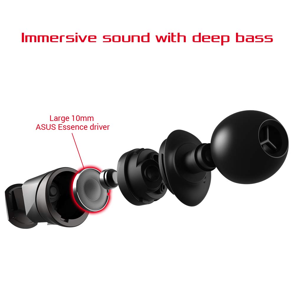 ASUS ROG Cetra In-Ear Wired USB-C Active Noise Cancelling Gaming  Headphone with LED lighting