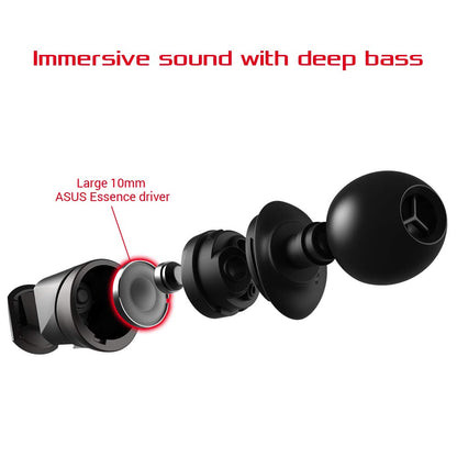 ASUS ROG Cetra In-Ear Wired USB-C Active Noise Cancelling Gaming  Headphone with LED lighting