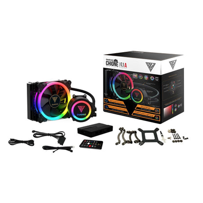 Gamdias CHIONE E1A-120R All-In-One CPU Liquid Cooler with 120mm RGB Silent Fan