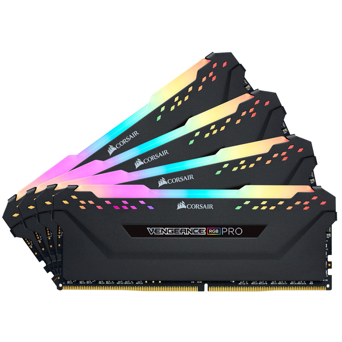 Corsair Vengeance RGB Pro 64GB (4x16GB) DDR4 RAM 3600MHz CL18 Desktop Memory