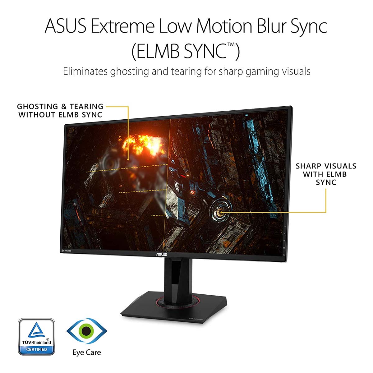 Buy ASUS TUF VG27AQ 27 Inch WQHD Gaming Monitor with G-SYNC -TPS