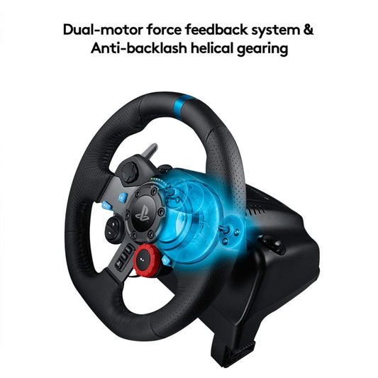 Logitech G29 Driving Force Racing Wheel and Floor Pedals with Dual Motor Force Feedback