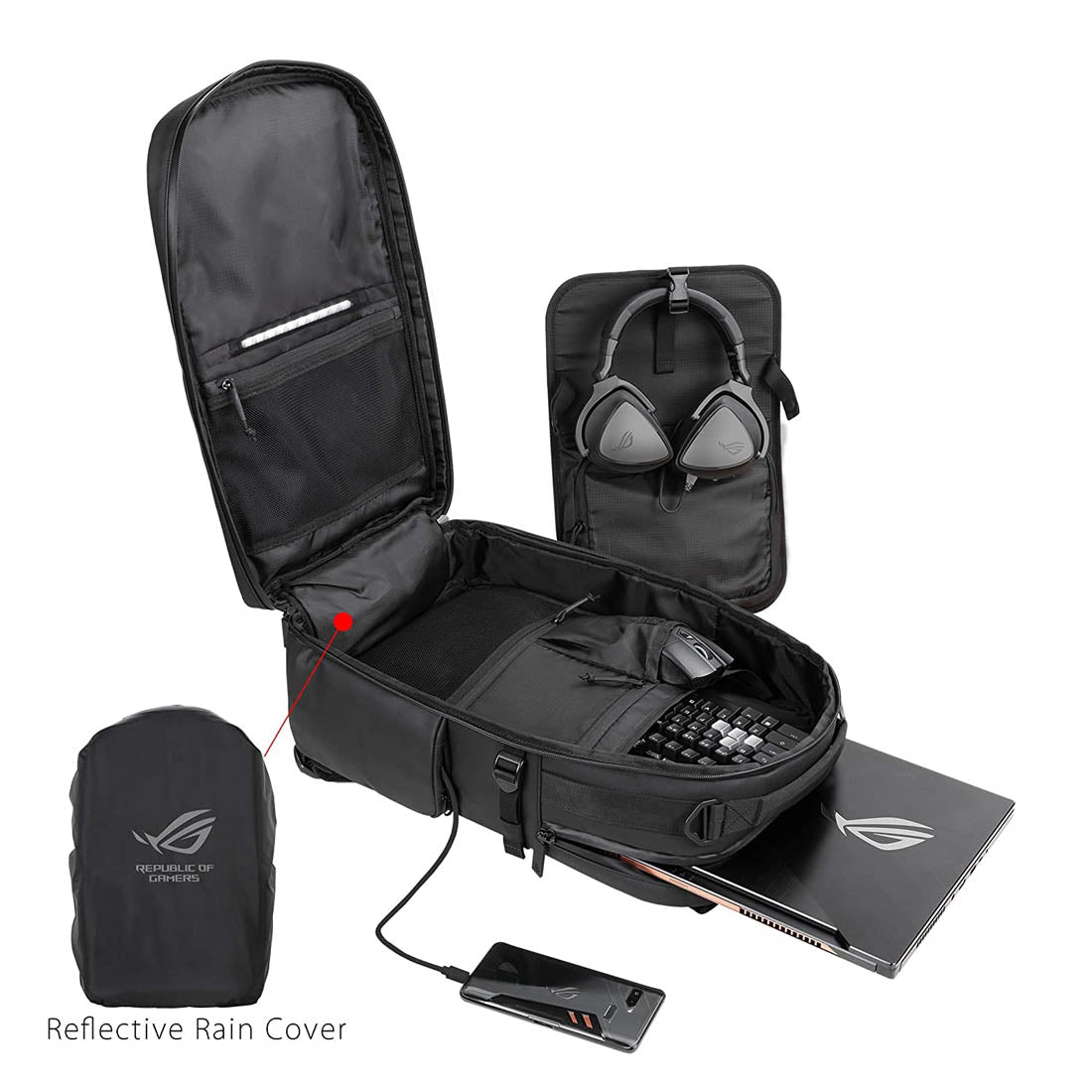 Asus ROG Ranger BP3703G RGB Modular 17-inch Laptop Backpack –