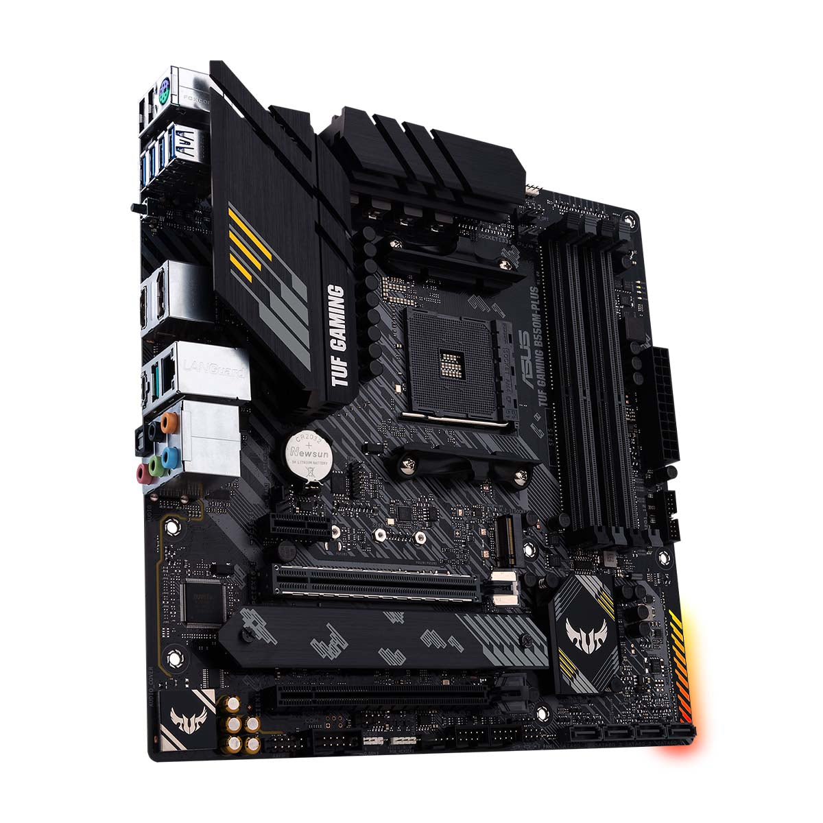 Asus TUF गेमिंग B550M-Plus AMD AM4 माइक्रो-ATX गेमिंग मदरबोर्ड PCIe 4.0 ड्युअल M.2 और USB-C के साथ